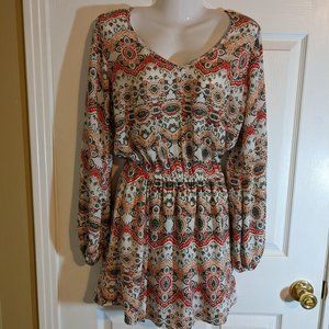 Show Me Your Mumu Rainey Mini Bohemian Dress in La Quinta Pattern - size S